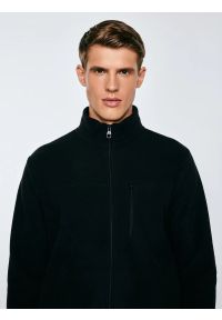 Big-Star - Bluza męska polarowa rozpinana czarna Malkom 906. Kolor: czarny. Materiał: polar. Sezon: jesień, lato, wiosna, zima