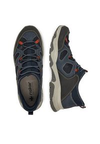 Rieker Sneakersy B8350-14 Granatowy. Kolor: niebieski. Materiał: materiał, syntetyk, skóra #5
