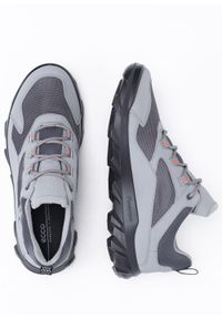 ecco - Buty outdoorowe męskie szare ECCO MX M LOW GTX. Kolor: szary. Materiał: materiał. Technologia: Gore-Tex #3