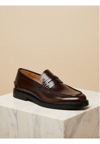 Gino Rossi - GINO ROSSI Mokasyny EO-PIETRO-01 125AM Brązowy. Kolor: brązowy. Materiał: skóra #6