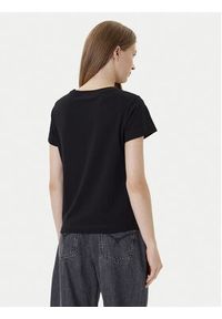 Pinko - PINKO T-Shirt Basico 100373 A2RE Czarny Regular Fit. Kolor: czarny. Materiał: bawełna #3
