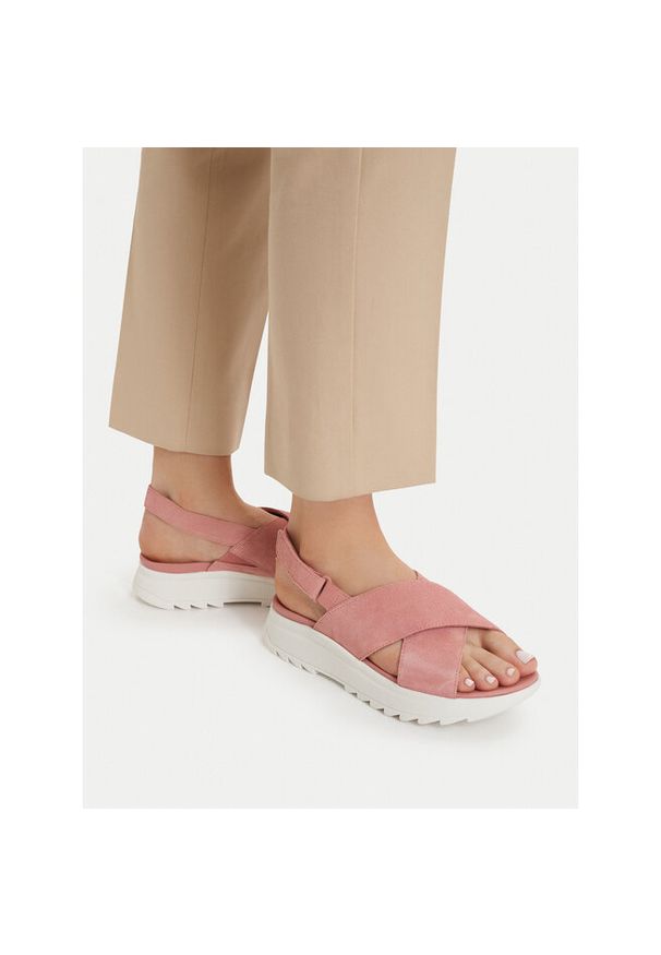 Sandały Clarks. Kolor: różowy