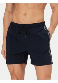 Calvin Klein Swimwear Szorty kąpielowe LV00N61002 Granatowy Regular Fit. Kolor: niebieski. Materiał: syntetyk #1