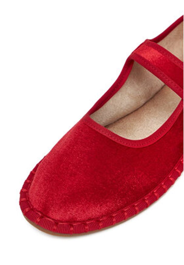 Jenny - JENNY Baleriny HY60163-11 Czerwony. Kolor: czerwony. Materiał: materiał