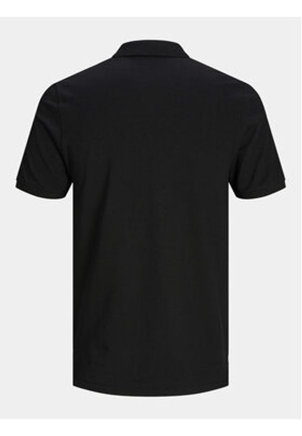 Jack & Jones Polo Basic 12136516 Czarny Slim Fit. Typ kołnierza: polo. Kolor: czarny. Materiał: bawełna