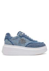 Karl Lagerfeld - KARL LAGERFELD Sneakersy KL63523 Niebieski. Kolor: niebieski. Materiał: materiał
