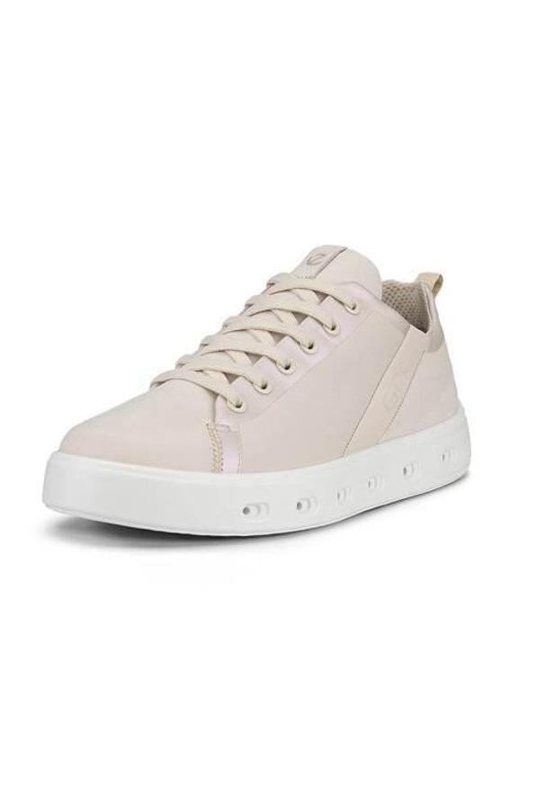 ecco - Buty do chodzenia damskie Ecco Sneaker Street 720. Kolor: wielokolorowy. Materiał: materiał, skóra. Szerokość cholewki: normalna. Sport: turystyka piesza