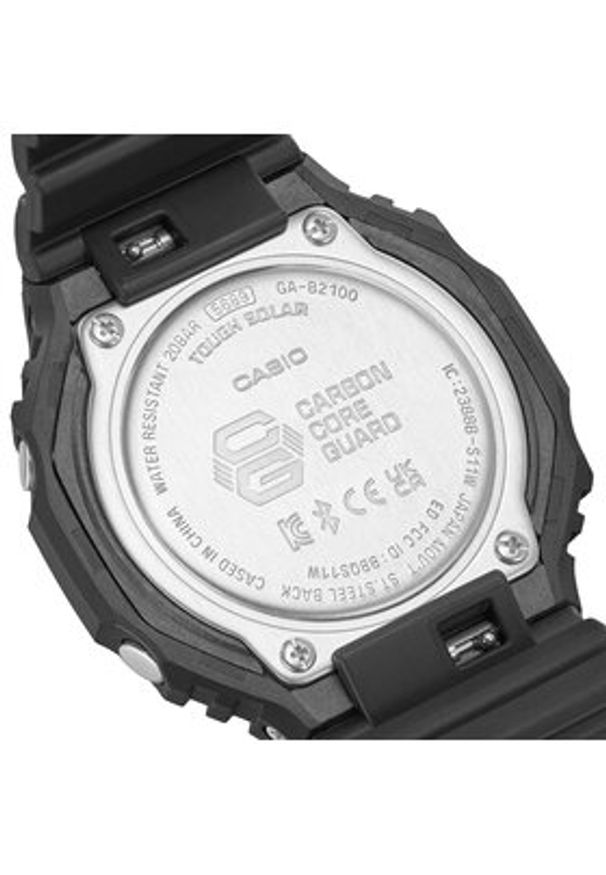 G-Shock Zegarek GA-B2100-1A1ER Czarny. Kolor: czarny