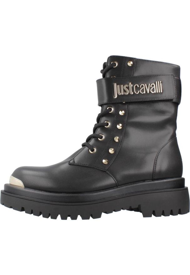 Just Cavalli - JUST CAVALLI FONDO BOURNE Czarny. Kolor: czarny. Materiał: syntetyk, tkanina. Styl: sportowy