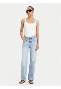 Tommy Jeans Body Metallic Logo DW0DW22311 Biały Slim Fit. Kolor: biały. Materiał: syntetyk #3