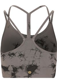 Bezszwowy biustonosz dla kobiet Athlecia Theresa Tie Dye. Kolor: beżowy. Sport: fitness