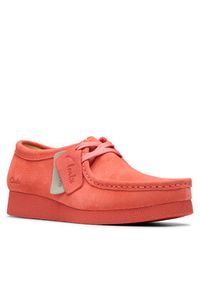 Clarks Półbuty WallabeeEVOSh 26181403 Koralowy. Kolor: pomarańczowy. Materiał: skóra