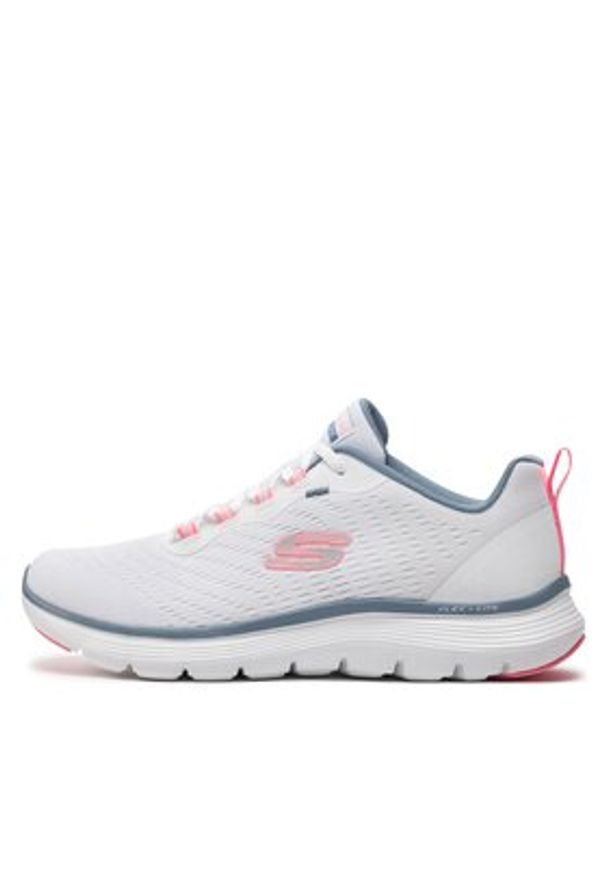 skechers - Skechers Sneakersy Flex Appeal 5.0- 150201/WPKB Biały. Kolor: biały. Materiał: mesh, materiał