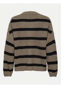 JDY Sweter Justy 15264902 Brązowy Regular Fit. Kolor: brązowy. Materiał: syntetyk #2