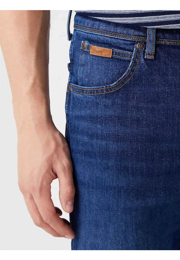 Wrangler - WRANGLER TEXAS MĘSKIE SPODNIE JEANSOWE DANCING WATER W121JX20C 112322670