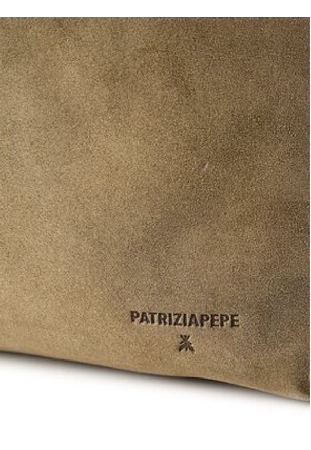 Patrizia Pepe Torebka 8B0321/L153-G626 Zielony. Kolor: zielony. Materiał: zamszowe, skórzane