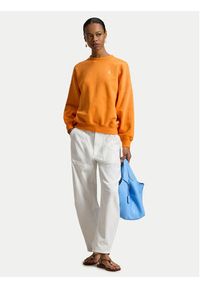 Polo Ralph Lauren Bluza 211965111500 Pomarańczowy Oversize. Typ kołnierza: polo. Kolor: pomarańczowy. Materiał: bawełna #5