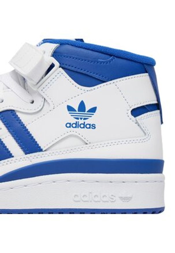 Adidas - adidas Sneakersy Forum Mid IG3755 Biały. Kolor: biały. Materiał: skóra