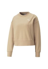 Bluza dresowa damska Puma HER. Kolor: beżowy. Materiał: dresówka