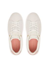 TOMMY HILFIGER - Tommy Hilfiger Sneakersy Th Chic Sneaker FW0FW09105 Kremowy. Kolor: kremowy. Materiał: skóra #2