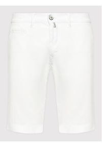 Pierre Cardin Szorty materiałowe 34770/000/4007 Biały Slim Fit. Kolor: biały. Materiał: bawełna