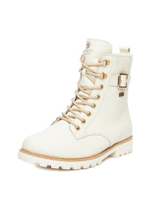 Remonte Trzewiki CEO-D8475-80 Écru. Kolor: kremowy. Materiał: skóra