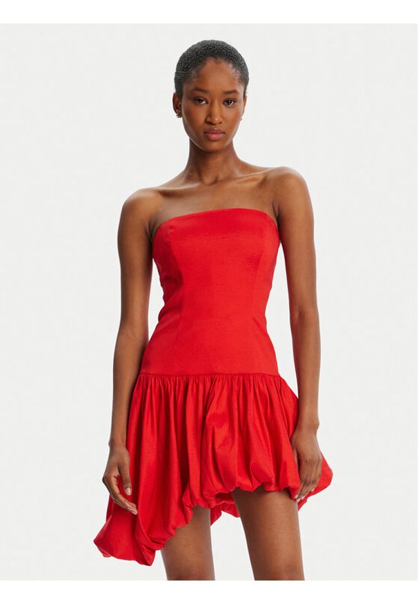 BARDOT - Bardot Sukienka koktajlowa Alyna Straples Mini 59981DB Czerwony Slim Fit. Kolor: czerwony. Materiał: syntetyk. Styl: wizytowy. Długość: mini
