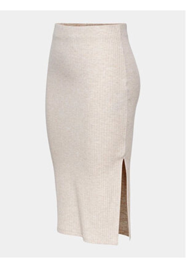 only - ONLY Spódnica ołówkowa Emma 15233600 Beżowy Slim Fit. Kolor: beżowy. Materiał: syntetyk