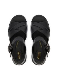 Clarks Sandały Orinoco3 Cross 26186091 Czarny. Kolor: czarny. Materiał: skóra #4