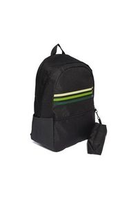 Adidas - adidas Plecak Classic Horizontal 3-Stripes Backpack HY0743 Czarny. Kolor: czarny. Materiał: materiał