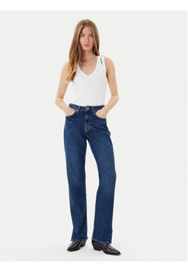 Karl Lagerfeld Jeans Jeansy A3W10061 Niebieski Straight Fit. Kolor: niebieski