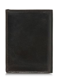 Ochnik - Skórzany niezapinany brązowy portfel męski. Kolor: brązowy. Materiał: skóra #3