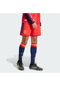 Adidas - Szorty Spain 26 Home Authentic. Kolor: czerwony, wielokolorowy, różowy. Technologia: ClimaCool (Adidas). Sport: piłka nożna #1