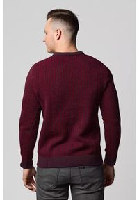 Lee - LEE BASIC CREW KNIT MĘSKI SWETER KLASYCZNY AUBERGINE L83IAEKA. Styl: klasyczny #3