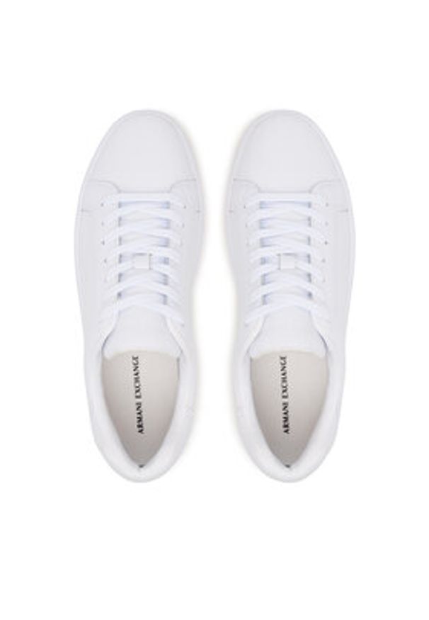 Armani Exchange Sneakersy XW000295 AF11912 U0002 Biały. Kolor: biały. Materiał: skóra