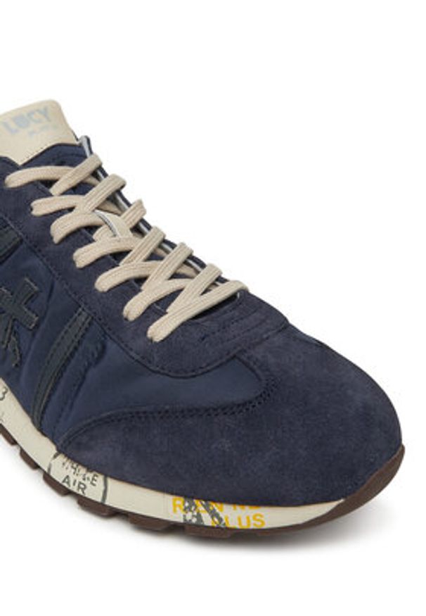 Premiata Sneakersy LUCY VAR 7254 Granatowy. Kolor: niebieski. Materiał: zamsz, skóra