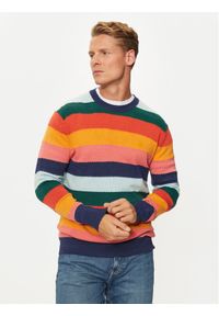 United Colors of Benetton - United Colors Of Benetton Sweter 1235K107K Kolorowy Regular Fit. Materiał: syntetyk. Wzór: kolorowy