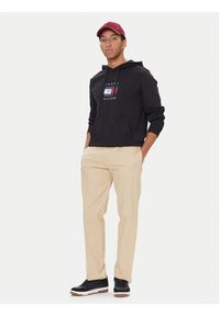 TOMMY HILFIGER - Tommy Hilfiger Bluza Linear Flag MW0MW41332 Czarny Regular Fit. Kolor: czarny. Materiał: bawełna #4