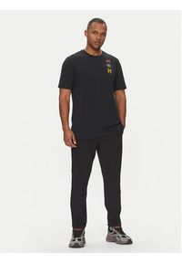 Under Armour T-Shirt EVOL Logo 1390165 Czarny Regular Fit. Kolor: czarny. Materiał: bawełna, syntetyk