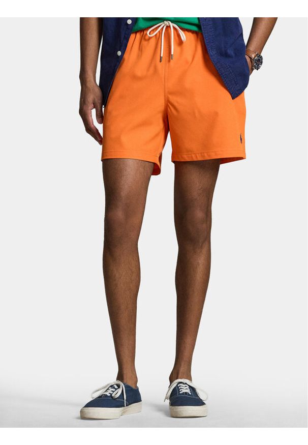 Polo Ralph Lauren Szorty kąpielowe 710957782011 Pomarańczowy Regular Fit. Kolor: pomarańczowy. Materiał: syntetyk