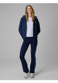 4f - 4F Kurtka softshell wiatroodporna membrana 5000 damska - granatowa XL. Kolor: niebieski. Materiał: softshell. Wzór: gładki #2