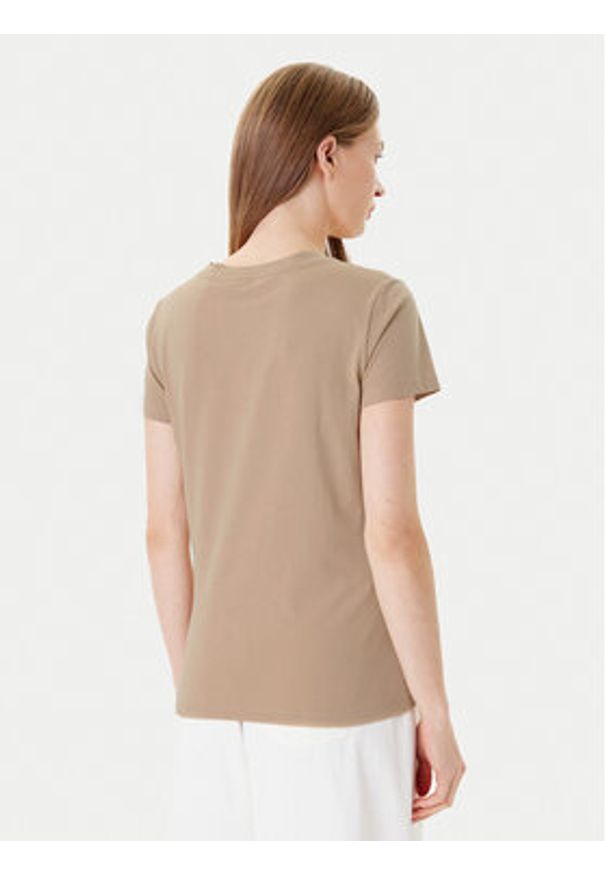 BOSS T-Shirt C_Esogo_1 50506973 Beżowy Slim Fit. Kolor: beżowy. Materiał: bawełna