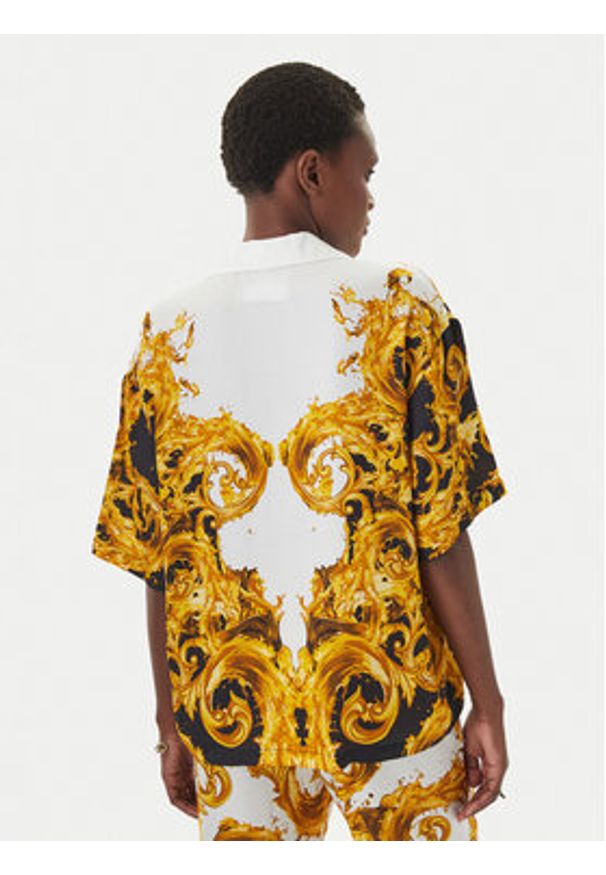 Versace Jeans Couture Koszula 80HAL2P9 NS832 Kolorowy Regular Fit. Materiał: wiskoza. Wzór: kolorowy