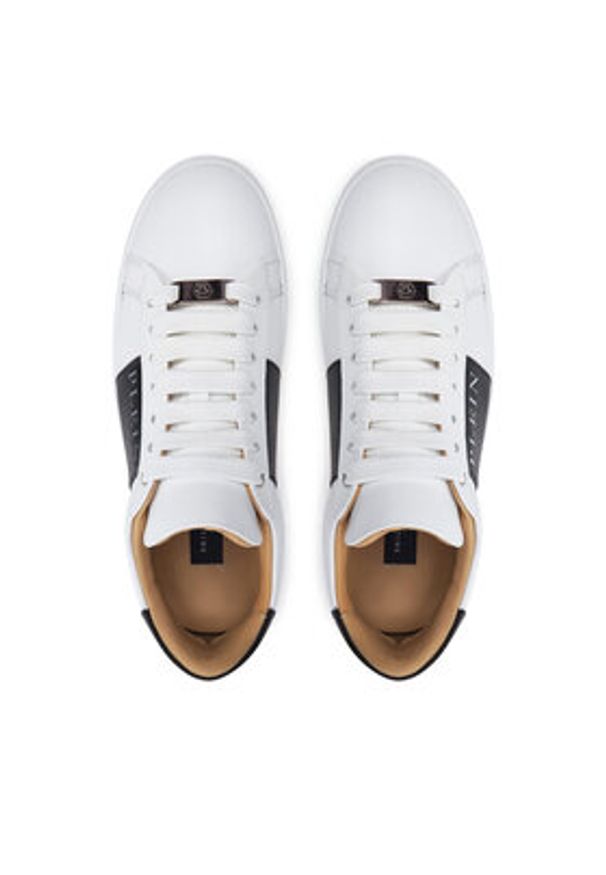 Philipp Plein - PHILIPP PLEIN Sneakersy AADS USC0657 PLE010N Biały. Kolor: biały. Materiał: skóra