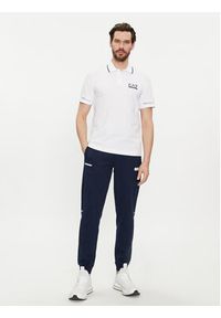 EA7 Emporio Armani Polo 3DPF19 PJ04Z 1100 Biały Regular Fit. Typ kołnierza: polo. Kolor: biały. Materiał: bawełna #3