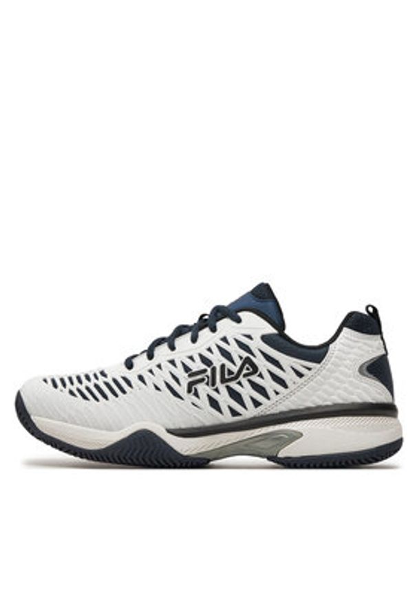 Fila Buty do tenisa Vicente Men FTM22102A Biały. Kolor: biały. Materiał: materiał. Sport: tenis