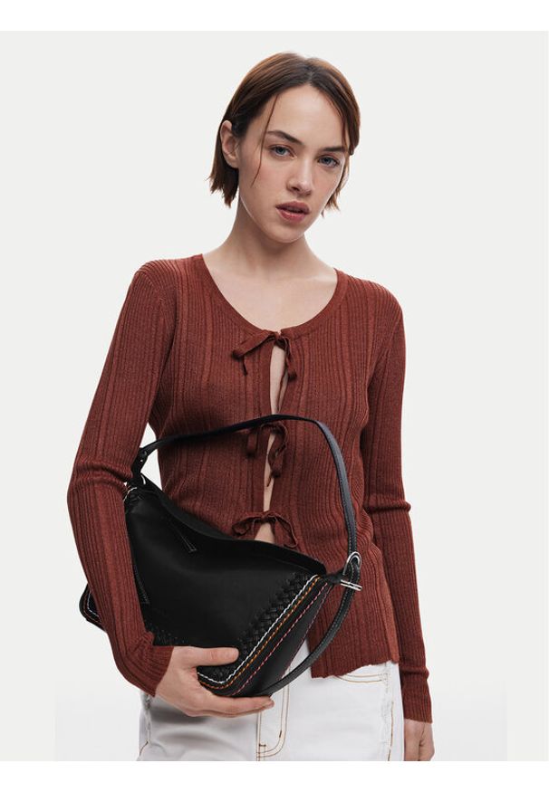 Desigual Torebka 25SAXP52 Czarny. Kolor: czarny. Materiał: skórzane