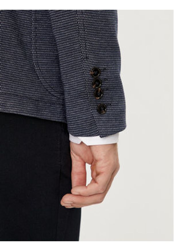 JOOP! Marynarka 17 JB-100Hiro-J6 30042858 Niebieski Slim Fit. Kolor: niebieski. Materiał: bawełna, syntetyk