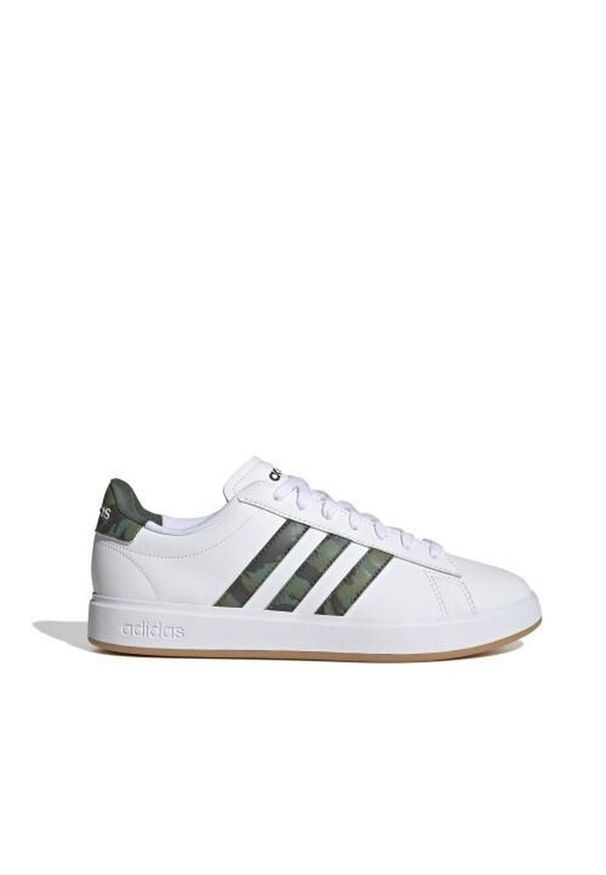 Adidas - Buty do chodzenia męskie adidas Grand Court Cloudfoam. Okazja: na co dzień. Zapięcie: pasek. Kolor: biały. Materiał: materiał. Model: Adidas Cloudfoam. Sport: turystyka piesza
