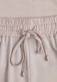 Born2be - Beżowy Komplet Bawełniany o Fasonie Oversize T-shirt i Spodnie Azilane. Kolor: beżowy. Materiał: bawełna #4